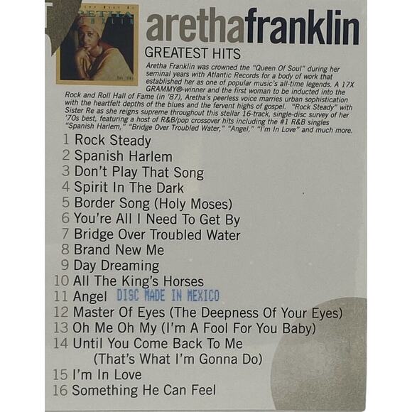 Aretha Franklin Best of Aretha Franklin The 70s CD 2008 Rhino R&B Soul New - Picture 9 of 12